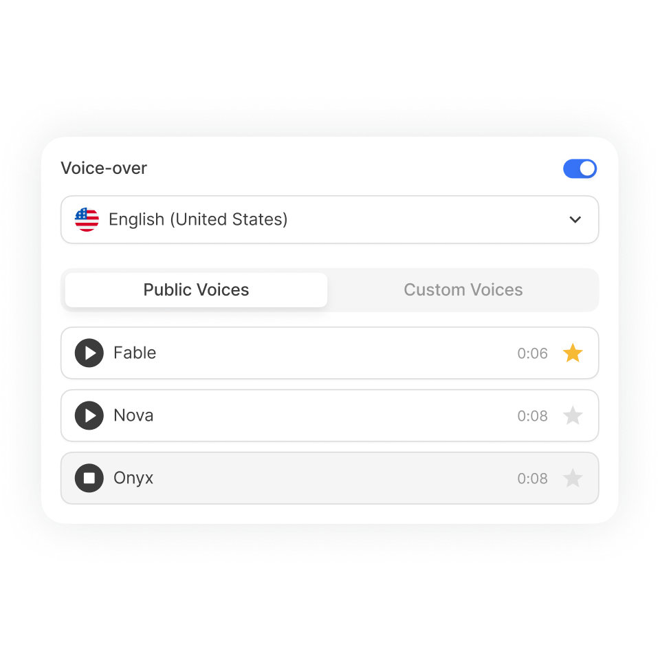 Access Visla's commentary voiceover tool to narrate explainer content